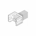 Fci Board Connector, 8 Contact(S), 4 Row(S), Male, Straight, Press Fit Terminal, Locking, Receptacle 70236-101LF